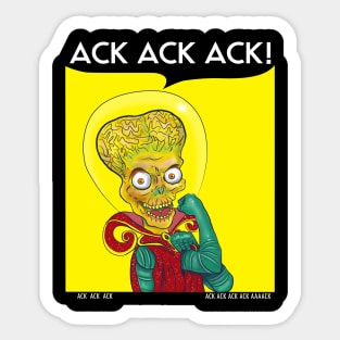 we can ack ack ack Sticker